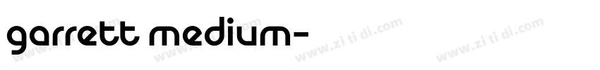 garrett medium字体转换